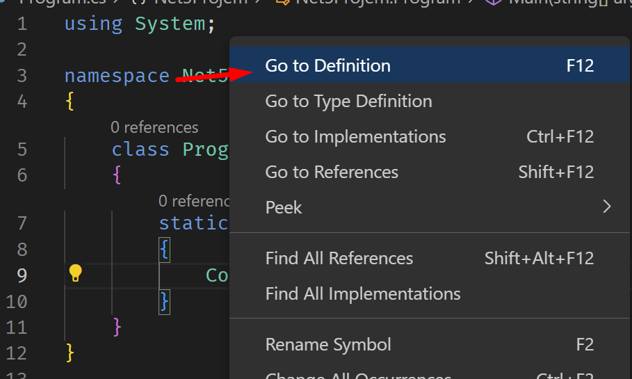 Dotnet programlamaya giriş