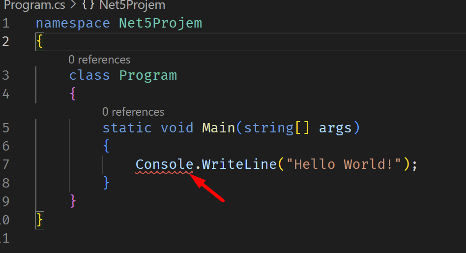 Dotnet programlamaya giriş